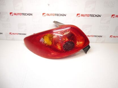 Original venstre baglygte Peugeot 206 3/5 dørs fra 7/2003 6350S0